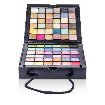 MakeUp Kit 398: (72x Eyeshadow, 2x Powder, 3x Blush, 8x Lipgloss, 1x Mini Mascara, 6x Applicator)