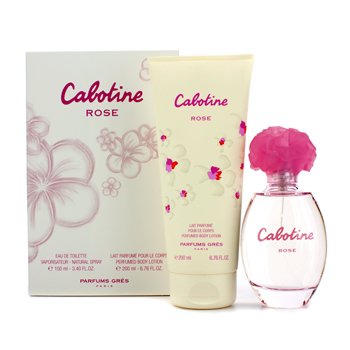 Cabotine Rose Coffret: Eau De Toilette Spray 100ml/3.4oz + Perfumed Body Lotion 200ml/6.76oz