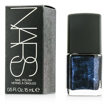 Nail Polish - #Night Flight (Black with cobalt blue pearls)