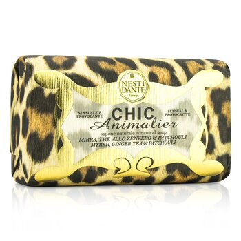Chic Animalier Natural Soap - Myrrh, Ginger Tea & Patchouli