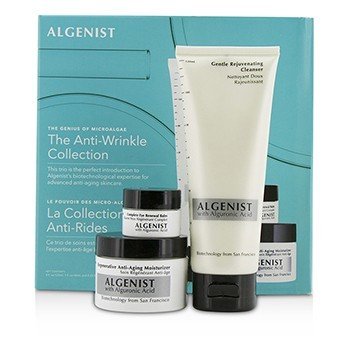 The Anti-Wrinkle Collection:Gentle Rejuvenating Cleanser+Regenerative Anti-Aging Moisturizer+Eye Balm (Box Slightly Damaged)