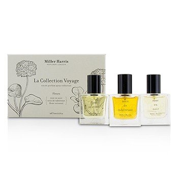La Collection Voyage Fleurs Eau De Parfum Spray Collection: Fleur Oriental + Noix De Tubereuse + Rose En Noir