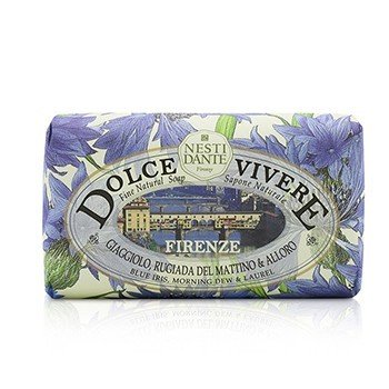 Dolce Vivere Fine Natural Soap - Firenze - Blue Iris, Morning Dew & Laurel