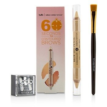 60 Seconds to Contoured Brows Kit (1x Brow Duo Pencil, 1x Smudge Brush, 1x Duo Sharpener)
