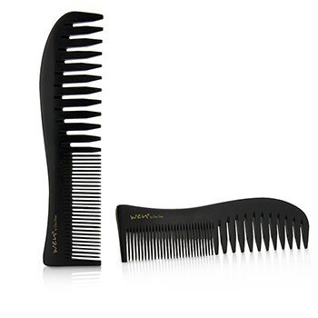 Saw-Cut Wide Tooth Shower Comb Duo Pack