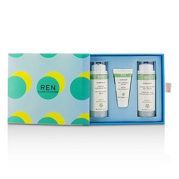 Evercalm Sensitive Skin Kit: 1x Gentle Cleansing Milk 50ml, 1x Anti-Redness Serum 10ml, 1x Global Protection Day Cream 50ml