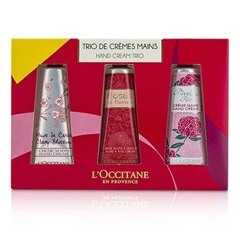 Floral Hand Cream Trio: Cherry Blossom + Roses Et Reines + Pivoine Flora Hand Cream