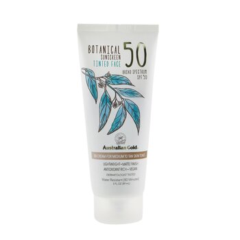Botanical Sunscreen SPF 50 Tinted Face BB Cream - Medium to Tan