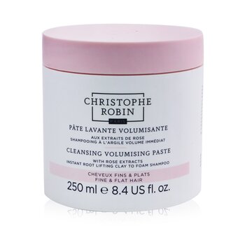 Cleansing Volumising Paste with Rose Extracts (Instant Root Lifting Clay to Foam Shampoo) - Fine & Flat Hair