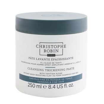 Cleansing Thickening Paste with Tahitian Algae For Men (Instant Body Boosting Clay to Foam Shampoo)