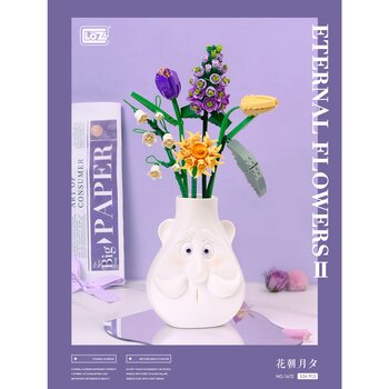 LOZ Mini Blocks - Eternal Flower II Purple Boquet Building Bricks Set