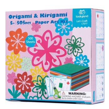 Origami & Kirigami Paper Art Kit - Flowers