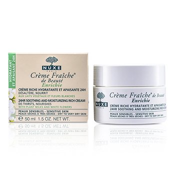 Creme Fraiche De Beaute Enrichie 24HR Soothing And Moisturizing Rich Cream (Dry to Very Dry Sensitive Skin)