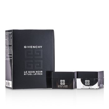 Le Soin Noir Rituel Levres: Lip Exfoliator 10ml + Lip Balm 7ml