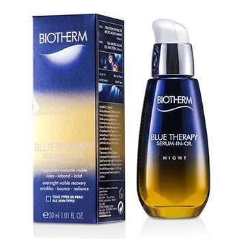 Blue Therapy Serum-In-Oil Night - For All Skin Types