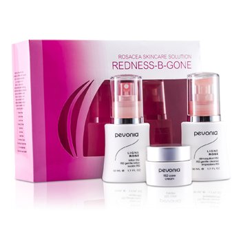 Rosacea Skincare Solution Redness-B-Gone: RS2 Cleanser 50ml/1.7oz + RS2 Lotion 50ml/1.7oz + RS2 Cream 20ml/0.7oz