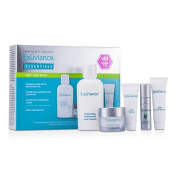 Essentials Kit (Oily/ Acne Prone): Facial Cleanser + Eye Complex + Matte Perfection + HydraGel + Perfect 10 Serum