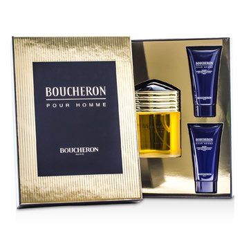 Boucheron Coffret: Eau De Parfum Spray 100ml/3.3oz + 2x Soothing After Shave Balm 50ml/1.6oz