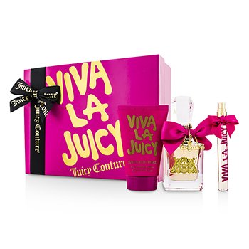 Viva La Juicy Coffret: Eau De Parfum Spray 50ml/1.7oz + Body Lotion 125ml/4.2oz + Eau De Parfum Spray 10ml/0.33oz