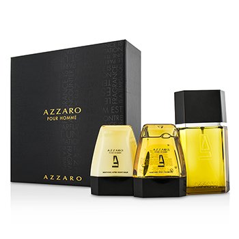 Azzaro Coffret: Eau De Toilette Spray 100ml/3.4oz + Hair & Body Shampoo 75ml/2.6oz + After Shave Balm 75ml/2.6oz