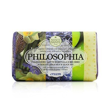 Philosophia Natural Soap - Cream - Rosewood, Birch Milk & Black Iris With Cream & Pearl Extract