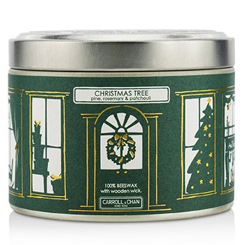 Tin Can Candle - Beeswax, Christmas Tree