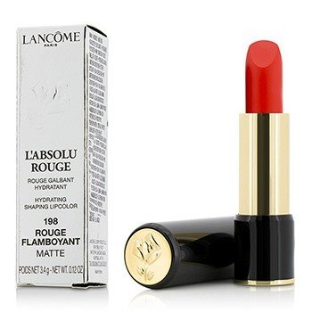 L' Absolu Rouge Hydrating Shaping Lipcolor - # 198 Rouge Flamboyant (Matte)