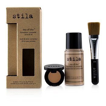 Stay All Day Foundation, Concealer & Brush Kit - # 1 Bare