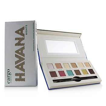Havana Nights Eye Shadow Palette (12x Eyeshadow, 1x Dual End Brush)