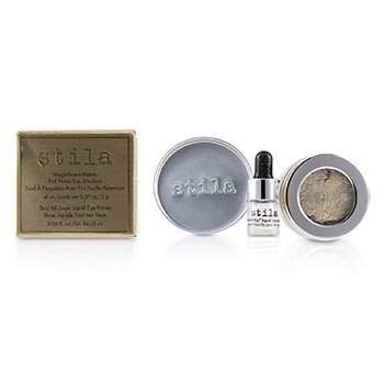 Magnificent Metals Foil Finish Eye Shadow With Mini Stay All Day Liquid Eye Primer - Metallic Pixie Dust