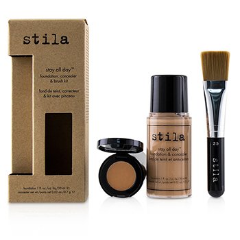 Stay All Day Foundation, Concealer & Brush Kit - # 4 Beige