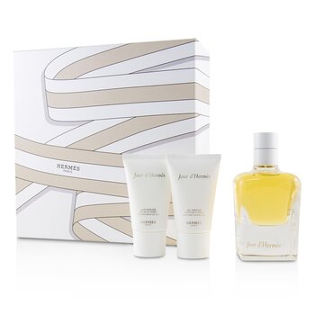 Jour D'Hermes Coffret: Eau De Parfum Spray 85ml/2.87oz + Perfumed Body lotion 30ml/1oz + Bath & Shower Gel 30ml/1oz