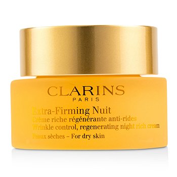 Extra-Firming Nuit Wrinkle Control, Regenerating Night Rich Cream - For Dry Skin (Unboxed)