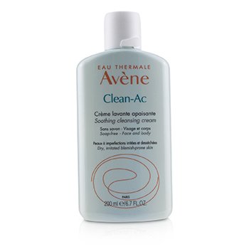 Clean-Ac Soothing Cleansing Cream - For Dry, Irritated Blemish-Prone Skin