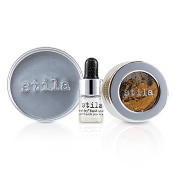 Magnificent Metals Foil Finish Eye Shadow With Mini Stay All Day Liquid Eye Primer - Comex Gold (Unboxed)