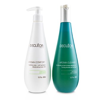 Caring Body Duo : Aroma Cleanse Toning Shower & Bath Gel 400ml + Aroma Confort Moisturising Body Milk 400m