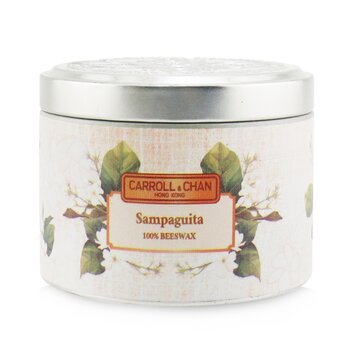 100% Beeswax Tin Candle - Sampaguita