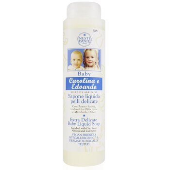 Carolina & Edoardo Extra Delicate Baby Liquid Soap With Oat, Sweet Almond & Calendula (Shower Gel)