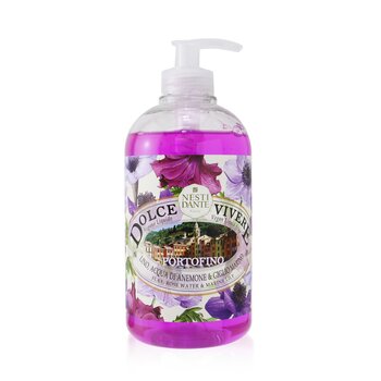 Dolce Vivere Vegan Liquid Soap - Portofino -Flax, Rose Water & Marine Lily