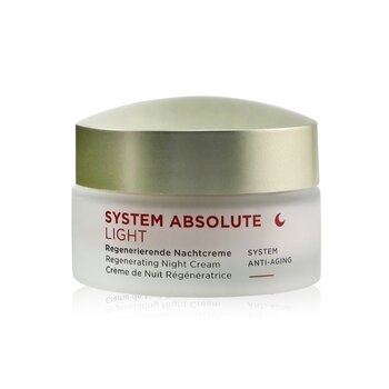 System Absolute System Anti-Aging Regenerating Night Cream Light - For Mature Skin
