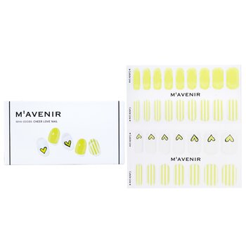 Mavenir Nail Sticker (Yellow) - # Cheer Love Nail
