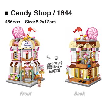 Loz LOZ Street Series - Candy Shop Building Bricks Set