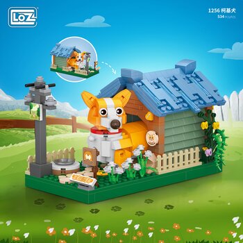 Loz LOZ Mini Blocks Farm Series - Corgi Building Bricks Set