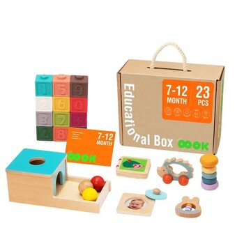 Tooky Toy Co 7-12m Baby Sensory Educational Learning Educational Box