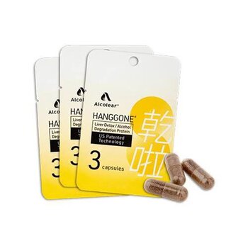 Alcolear HANGGONE® Capsule 3 Combo Pack #Anti-hangover Anti-Asian Flush