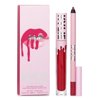 Matte Lip Kit: Matte Liquid Lipstick 3ml + Lip Liner 1.1g - # 402 Mary Jo K